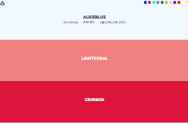 CSS Colours site