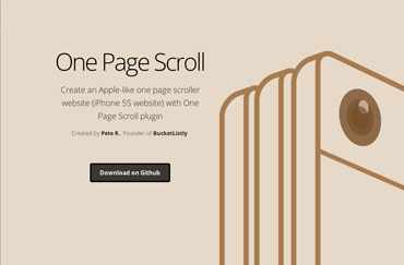 One Page Scroll site