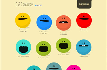 CSS Creatures site