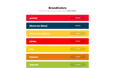 Brand Colors site