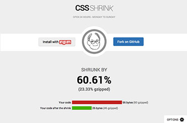 CSS Shrink site