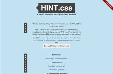HINT.css site
