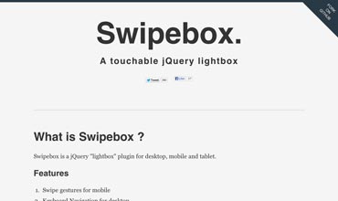 Swipebox site
