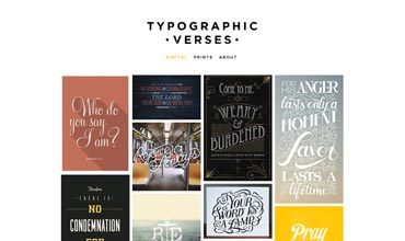 Typographic Verses site